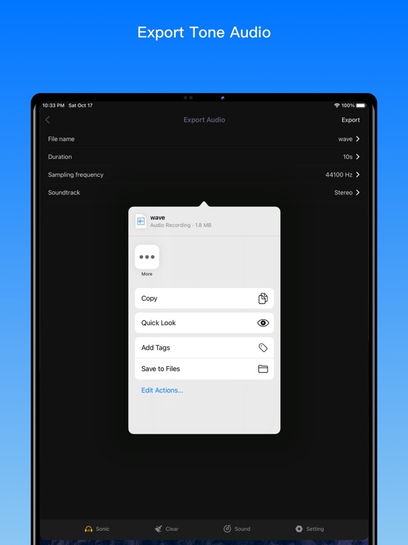 Sonic Master - Dust Clear iPad screenshot 7 - Reference app