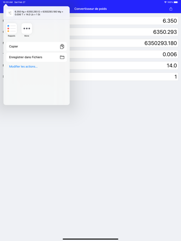 Screenshot #5 pour Convertisseur de poids