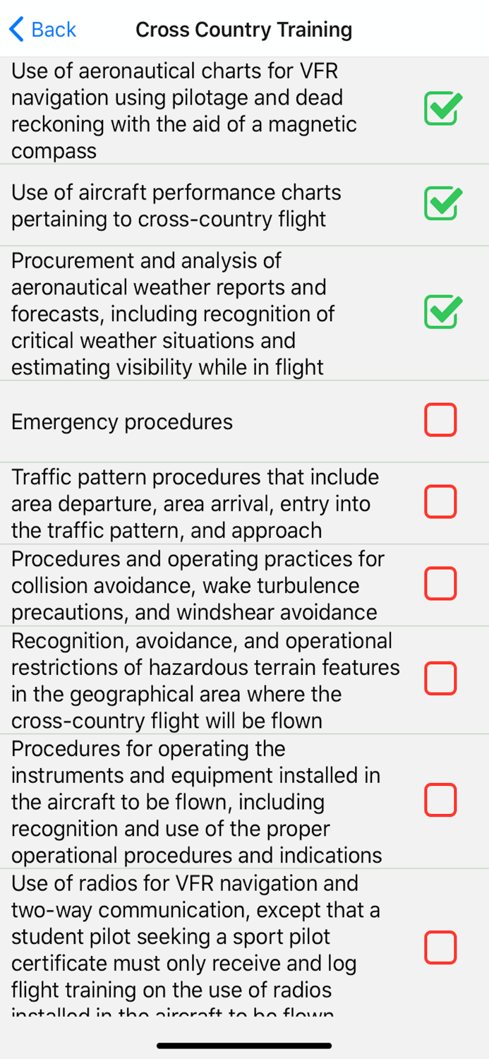 CFI Pilot Checklists