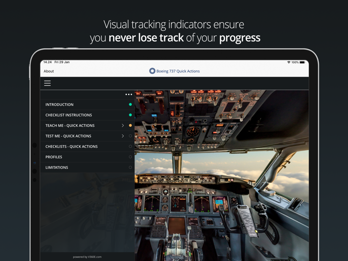 B737NG Quick Actions Trainer