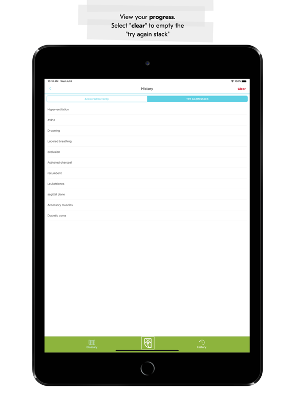 Medical Vocabulary Flashcards iPad screenshot 5 - Education app