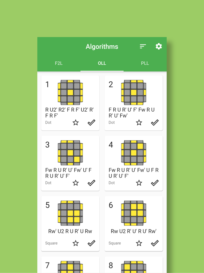 Speed Cube CFOP Memo