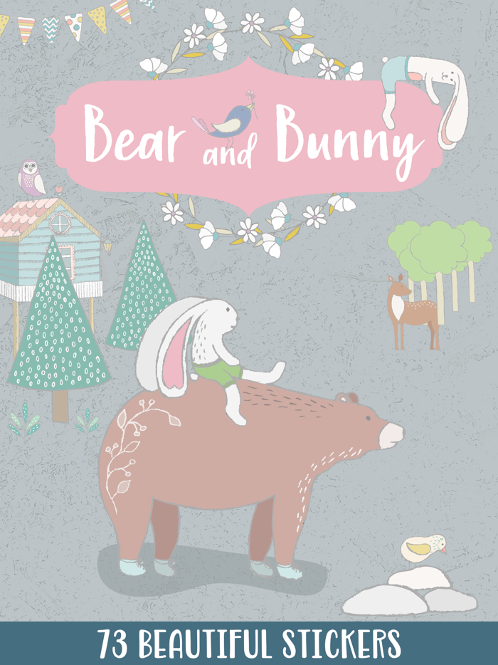 Bear and Bunny - Sticker Pack