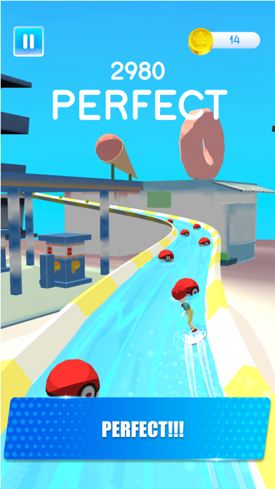 Fast Water 3D - Music Game Screenshot