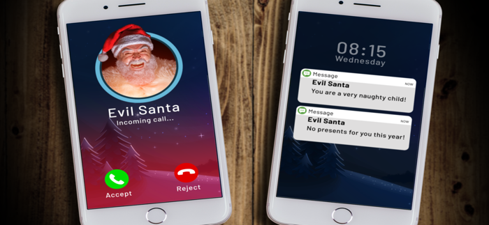 Evil Santa Call Prank