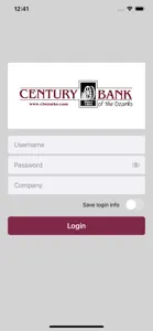 Century Bank mRDC screenshot #1 for iPhone