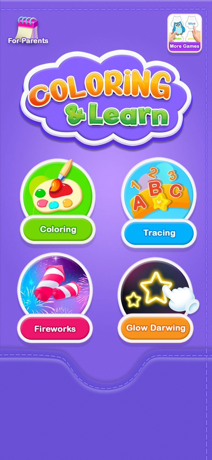 Coloring Glitter Numbers