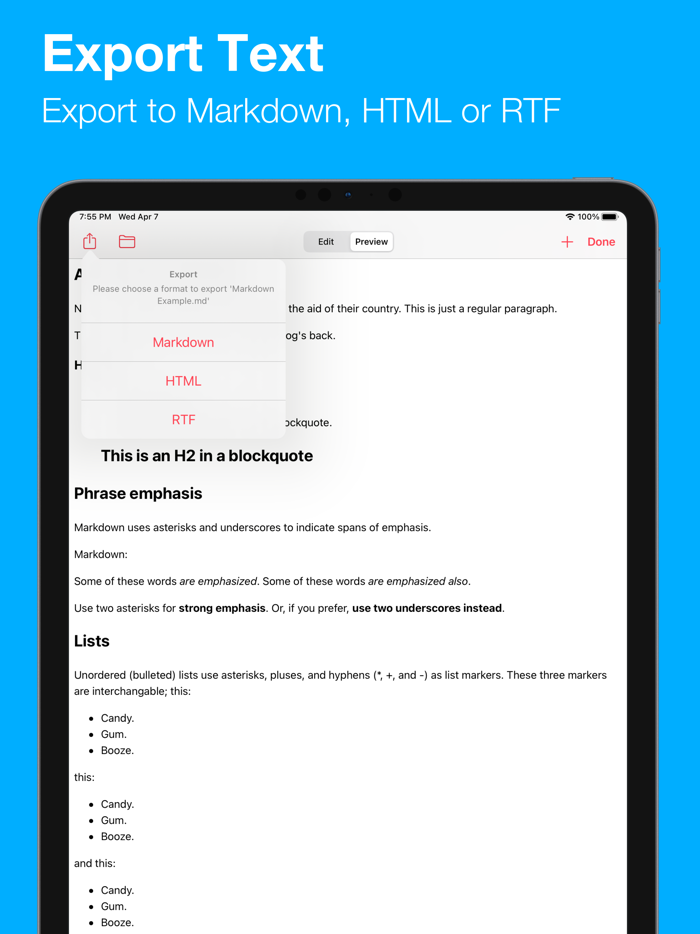 Markdown Text Editor