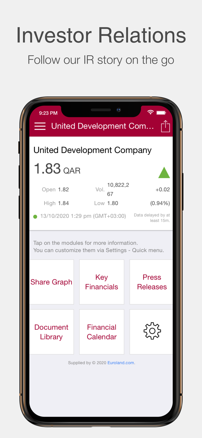 UDC Investor Relations