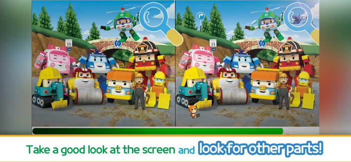 Robocar Poli Find Difference