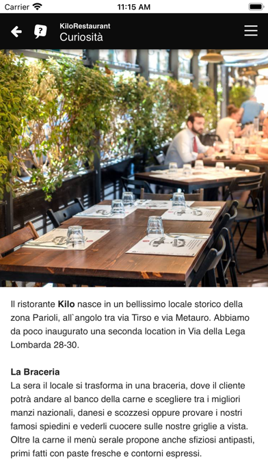 Kilo Restaurant Screenshot
