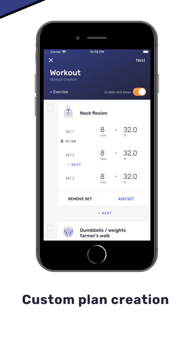 MuscleWay: Gym workout tracker Screenshot