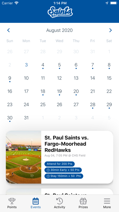 Saints Baseball Screenshot