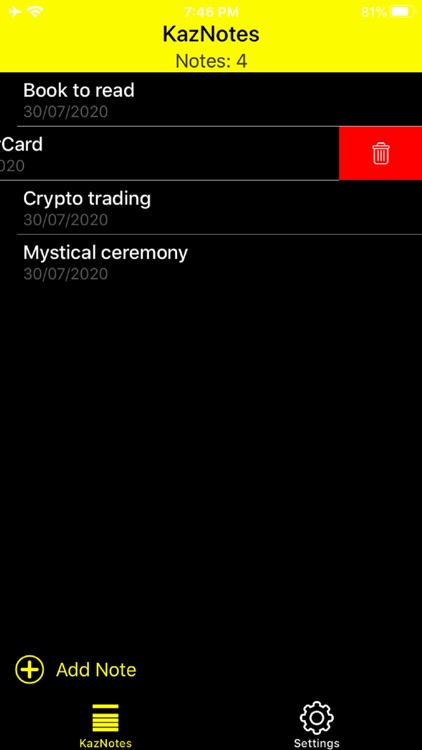 KazNotes - Secure Local Notes