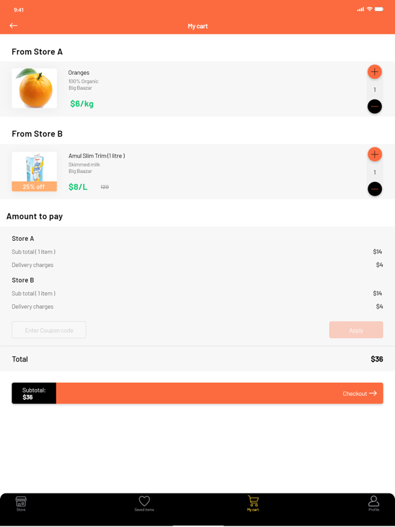 Screenshot #5 pour Multi Store Grocery User