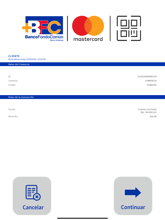 BFC Mastercard® QR screenshot 4
