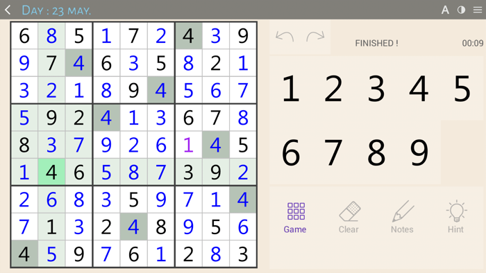 Sudoku - Classic brain teaser