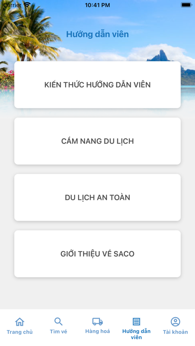 SACO TRAVEL Screenshot