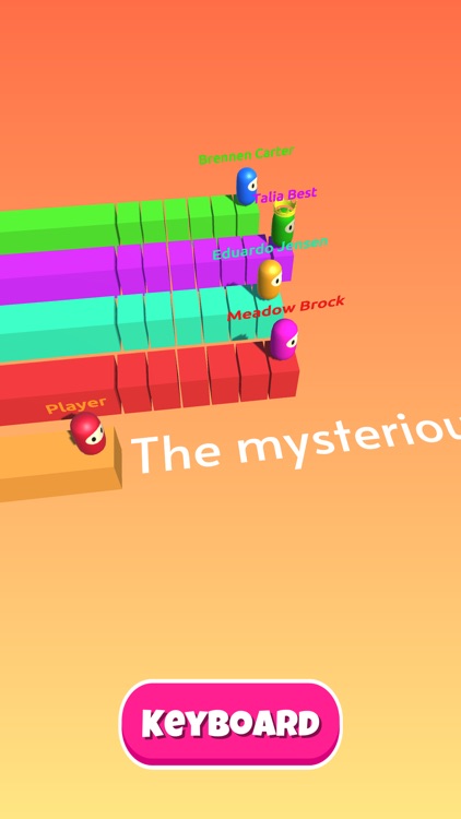 Type Runner 3D - Fall Guys Run