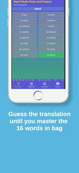 Game screenshot Spanish word practice hack