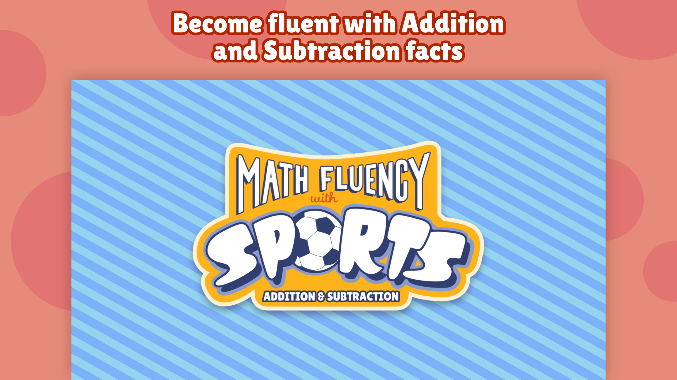 Math Fluency with Sports: +,–