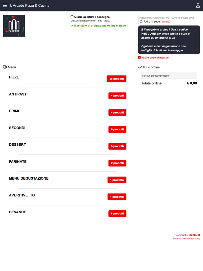 LArcade Pizza and Cucina