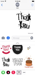 Thank You Stickers 2018 screenshot #5 for iPhone