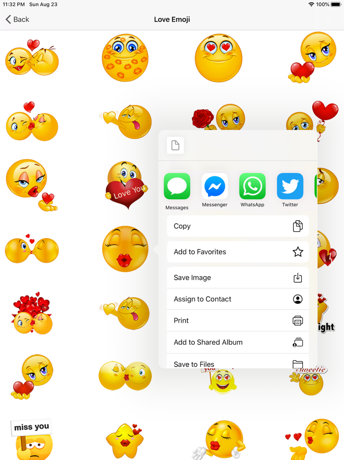 Flirty Emoji Adult Stickers