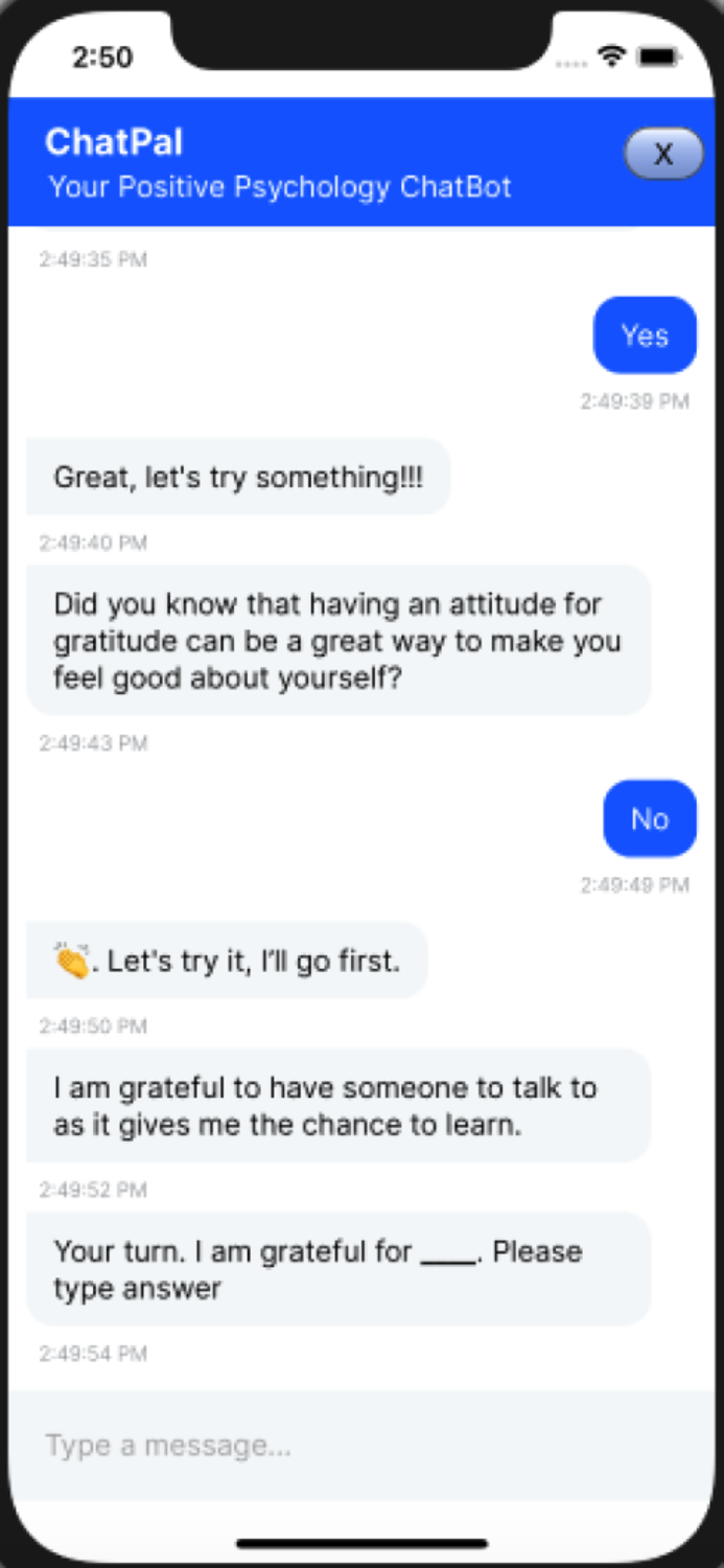 ChatPal Psychology ChatBot