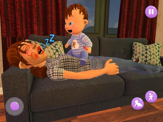 Baby & Babysitter Fun Sim 3D screenshot 3