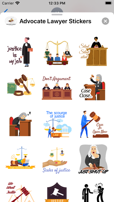 Advocate Lawyer Stickers Screenshot