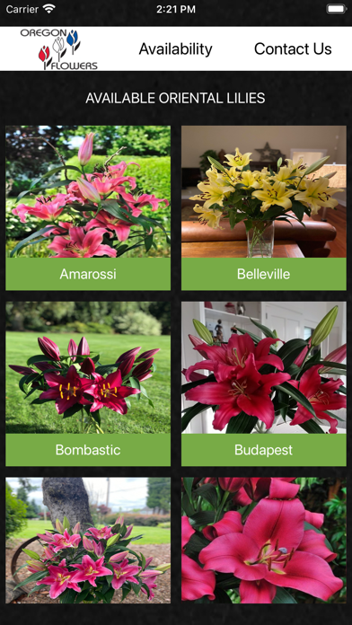Oregon Flowers, Inc. Screenshot