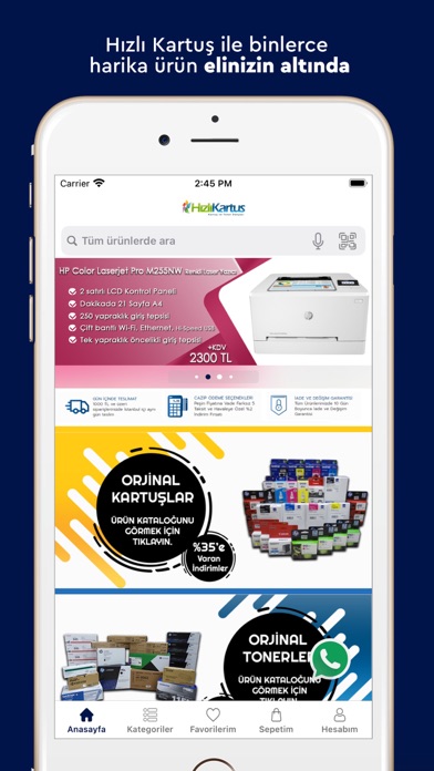 Hızlıkartuş - Kartuş ve Toner Screenshot 1 - AppWisp.com Hızlıkartuş - Kartuş ve Toner Screenshot 1 - AppWisp.com