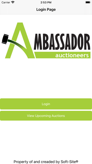 Ambassador Auctioneers Screenshot