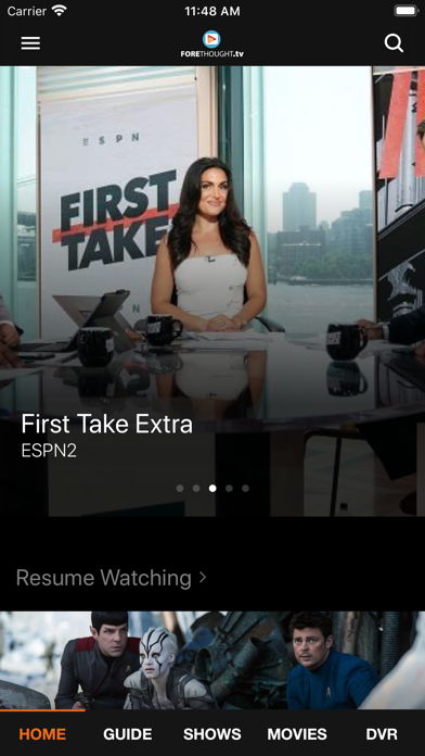 FORETHOUGHT.tv Screenshot