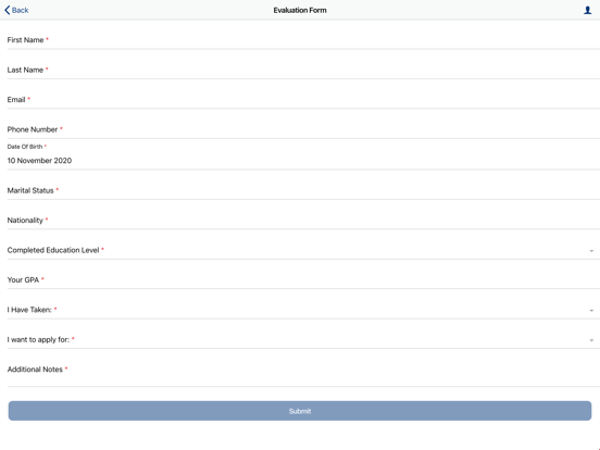 Onekeyvisa iPad screenshot 5 - Business app