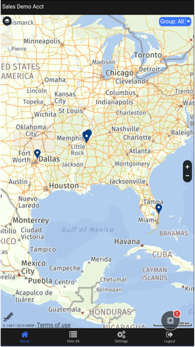 Birddog GPS Screenshot