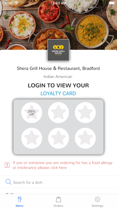 Shera Grill House Restaurant Screenshot
