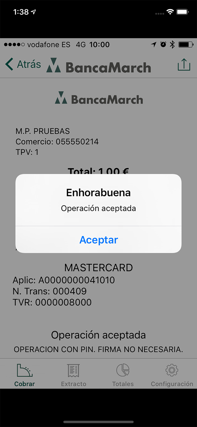 BANCA MARCH TPV MÓVIL