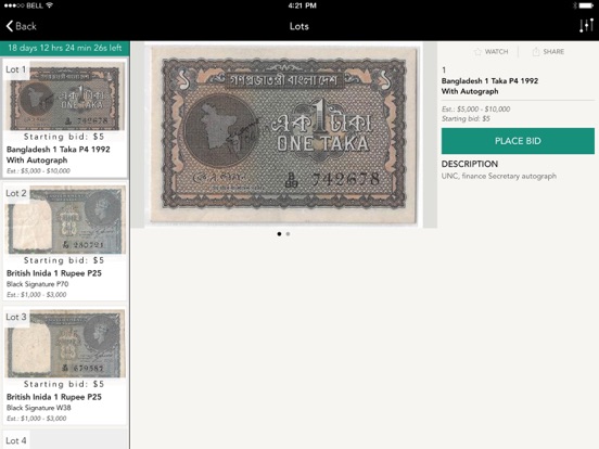 Screenshot #5 pour BanglaNumis Auction