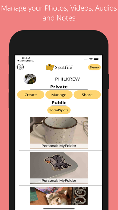 Spotfile Screenshot 1 - AppWisp.com Spotfile Screenshot 1 - AppWisp.com