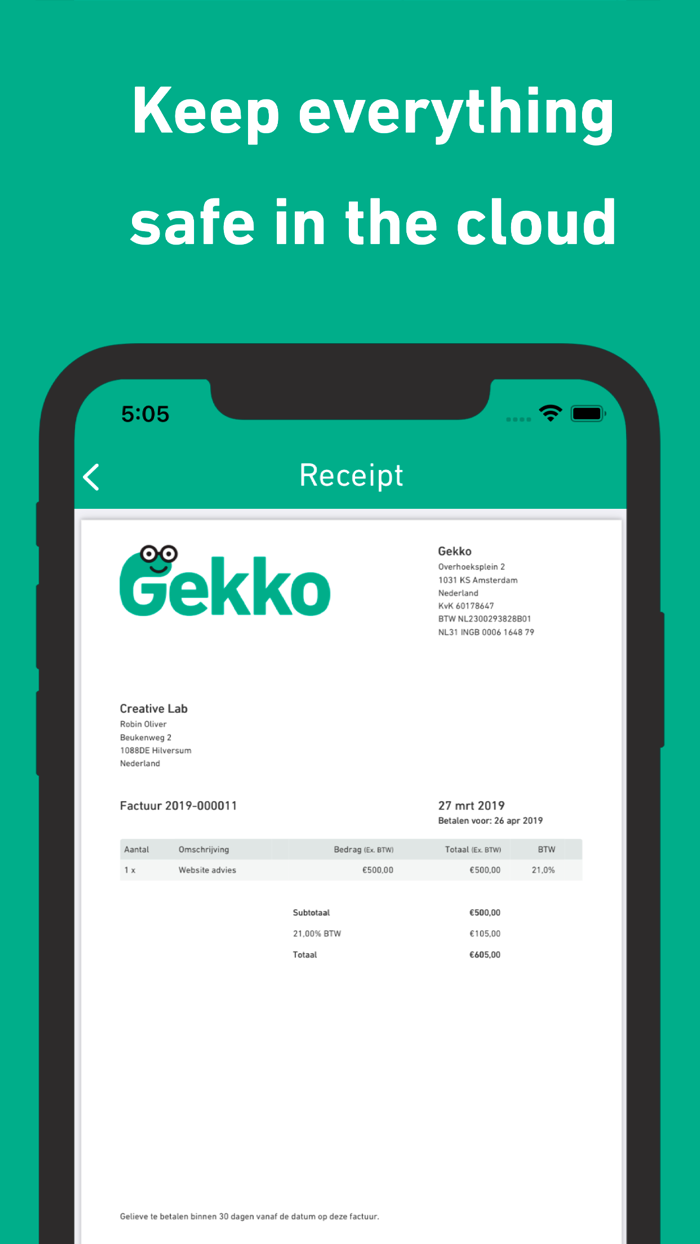 Gekko Costs - Receipt Scanner
