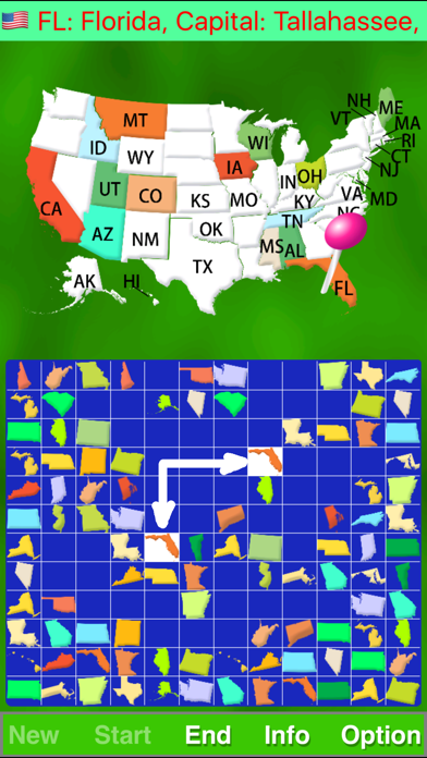 Map Solitaire screenshot 1