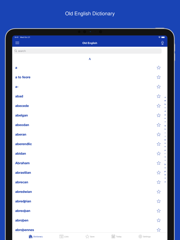 Screenshot #4 pour Old English Dictionary.