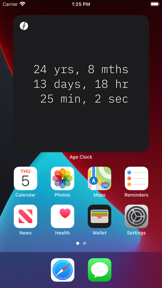 #7. Age Clock (macOS) Podle: 昊天 郑