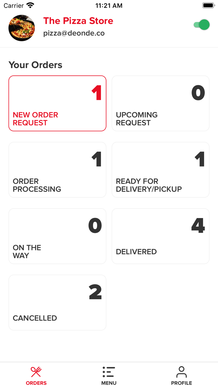 DEONDE Food Delivery Partner