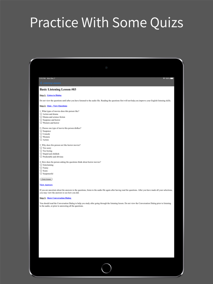 English Learning Application