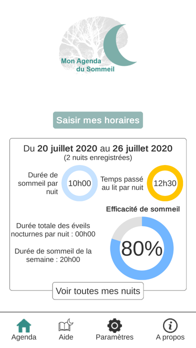 Screenshot #1 pour Agenda du Sommeil Antifatigue