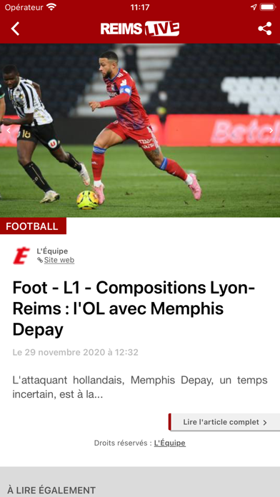 Reims Live : Actu & Sport Screenshot
