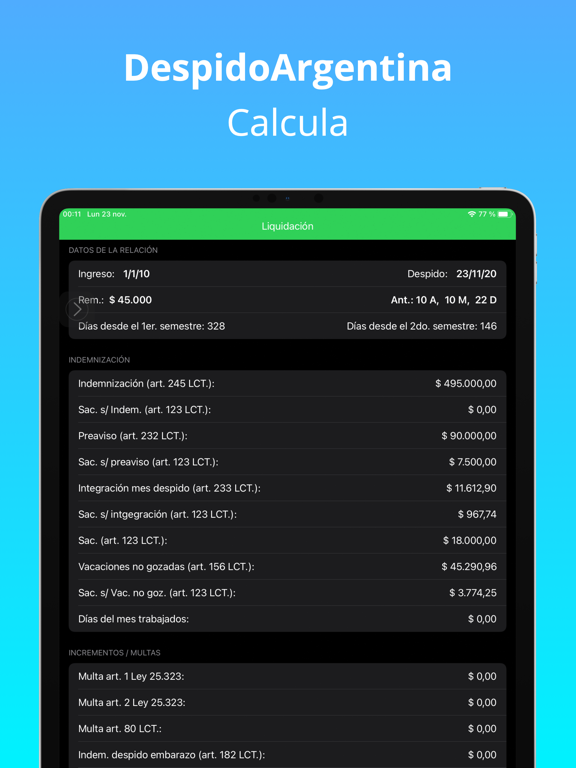 Screenshot #5 pour DespidoArgentina